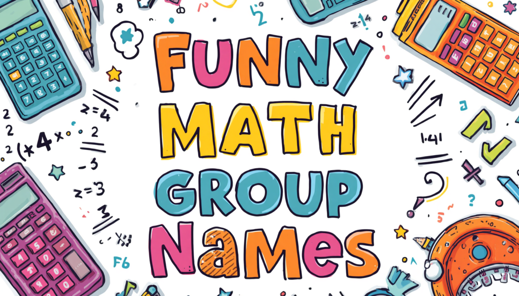 Funny Math Group Names