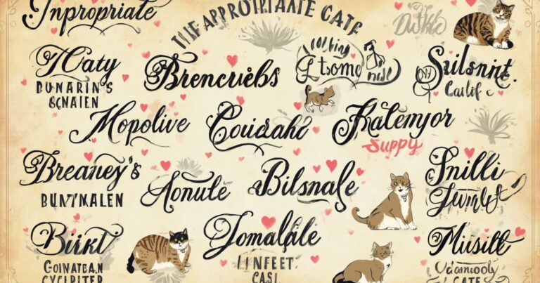 inappropriate cat names
